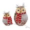 Edge Collections - 24" x 16" - Brown - Prelit Rattan Owl Decor Set - 1 Piece